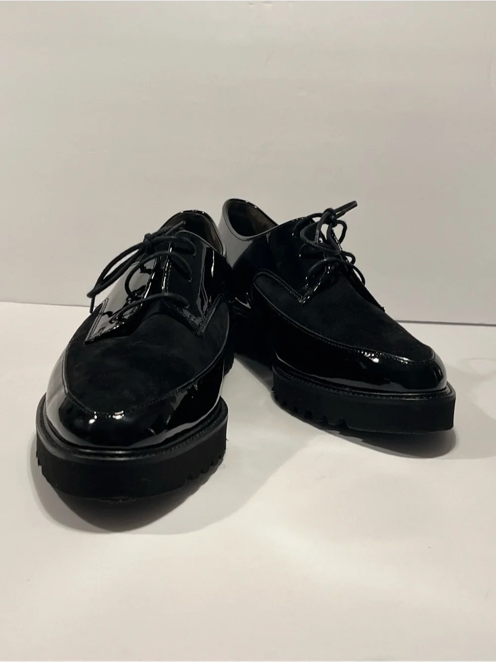 New Paul Green Soho Oxford Loafer Soft Pattern & Suede Leather Women Shoes Size7